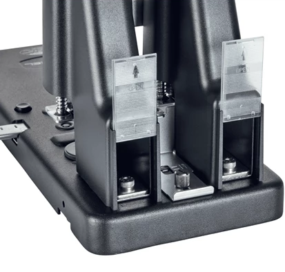 HD2300 Heavy-Duty Manual 2-Hole Black Paper Document Punch - 2100994