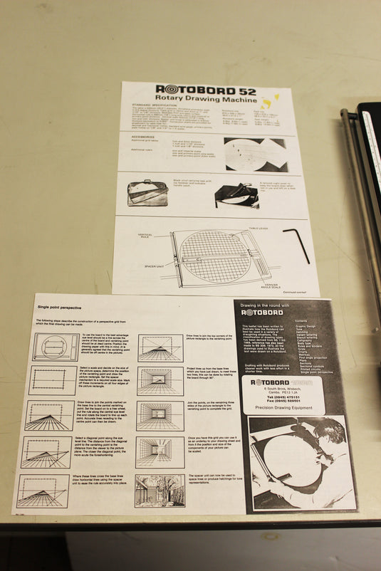 Rotobord 52 Rotary Round Drawing Board Planner