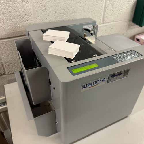 Pre-owned Ultra-Cut 130 A4 Cutting Machine With Used Business Card 55 x 85mm Module