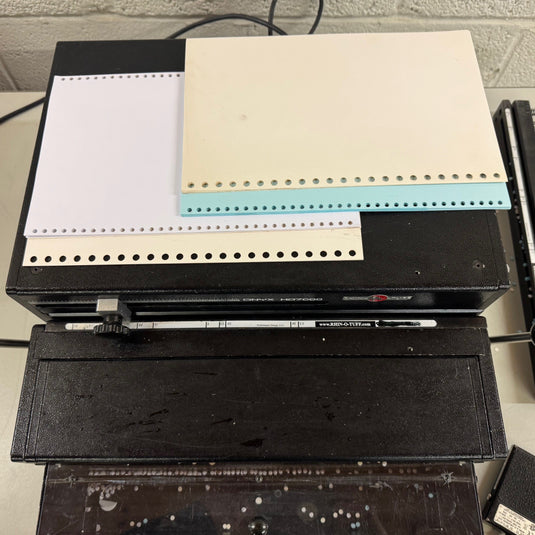 Used Onyx Rhinotuff HD7000 Binding Punch Including Wire-O Tools