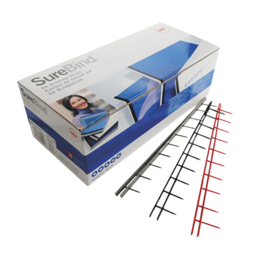 GBC A4 Surebind White Binding Strips (100)