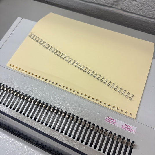 Used Renz DTP340M 3:1 Wire Binding Punch Machine with WBS Closer