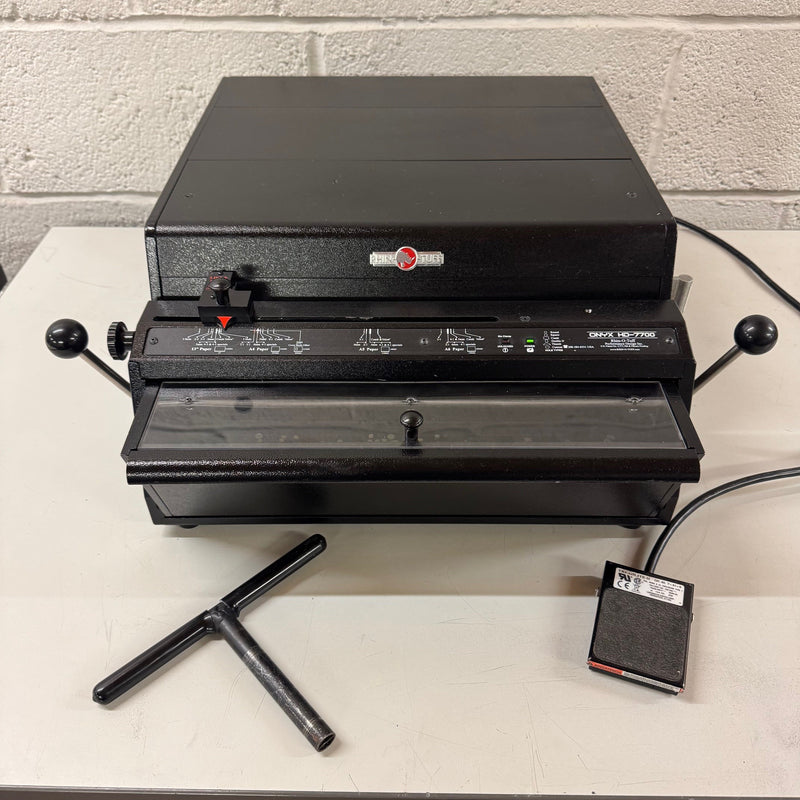 Load image into Gallery viewer, Lightly-Used Onyx Rhinotuff HD7700 Binding Punch With Coil-Spiral 4:1 Tool Die
