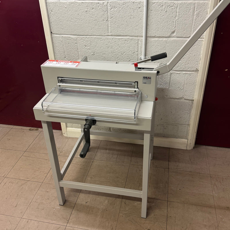 Load image into Gallery viewer, Lightly Used IDEAL 4305 Manual Guillotine Including Floor-Stand
