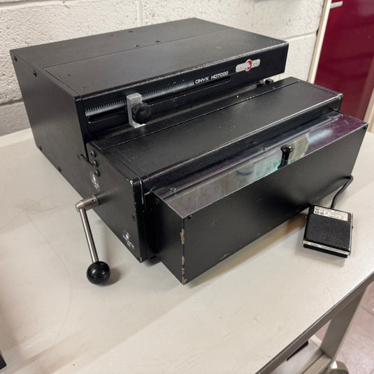 Used Onyx Rhinotuff HD7000 Binding Punch Including Wire-O Tools