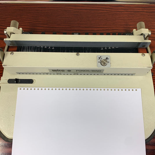 Used James Burn PB34 3:1 Wire-O Binding Machine - Ref.21282