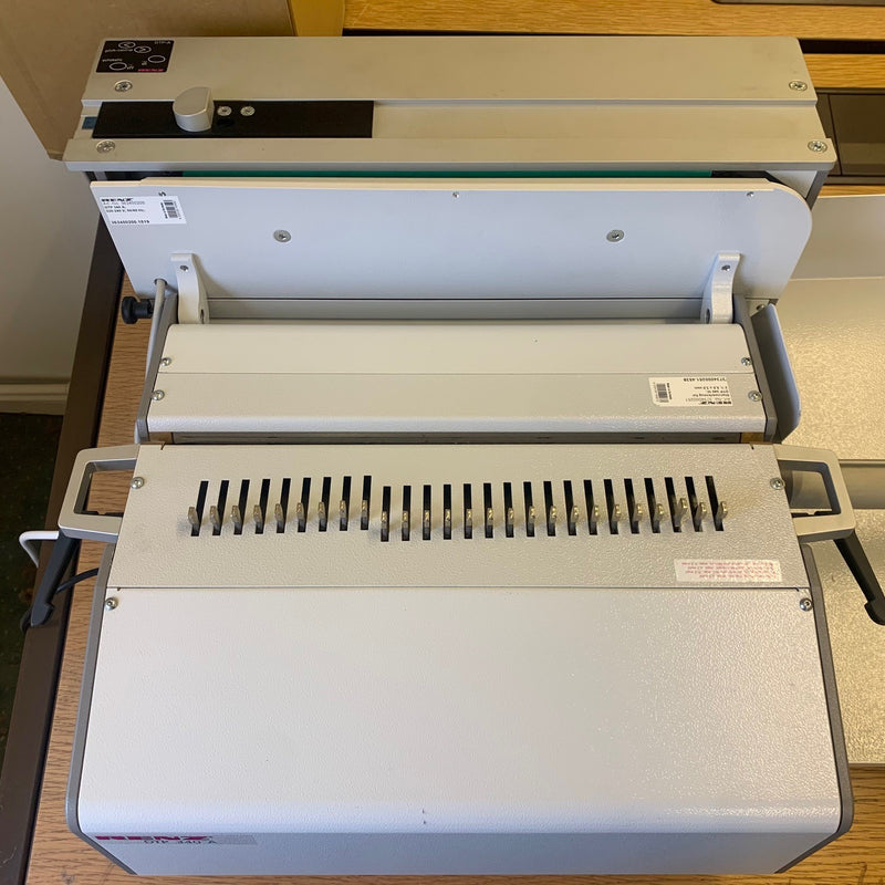 Load image into Gallery viewer, Ex-demo Renz DTP340A Semi-Auto Binding Punch With Side-Tray

