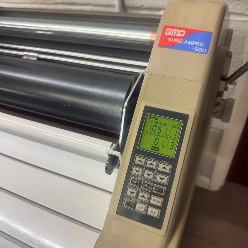 Load image into Gallery viewer, Pre-owned GMP Surelam Pro 500 Roll Laminator With Stand
