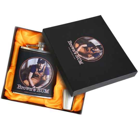 Uv printed box packaging and flask
