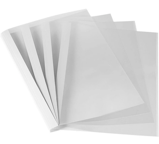 Clear-Front White-Back A4 Thermal Binding Covers – Elmstok Ltd