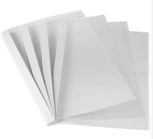 GBC 4mm White Gloss Thermal Binding Covers 387029U (100)