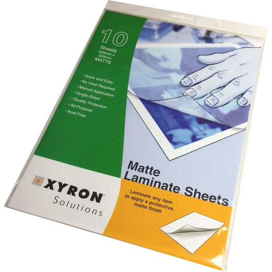 Xyron A4 Matt Laminate Cold Pressure-Sensitive Sheets - Pack of 10