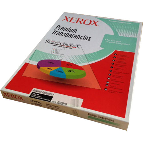 Pack 100 Transparents A4 Xerox Universels - Film Polyester 100 µm Pour Imprimantes Laser & Laser Couleur - Qualité Premium