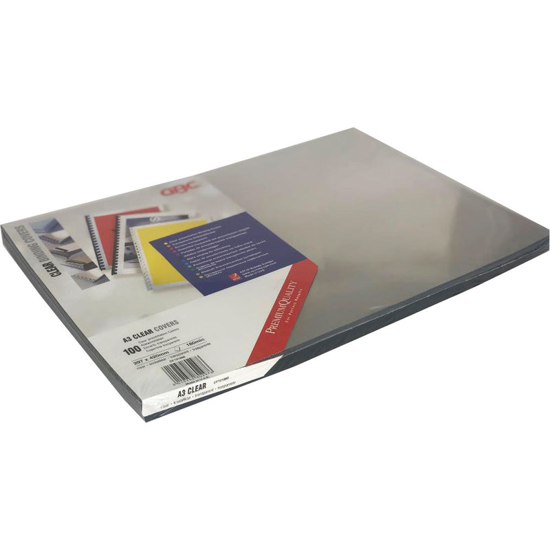 Load image into Gallery viewer, Branded Premium Quality PVC 180Micron A3 Clear Sheets (100)
