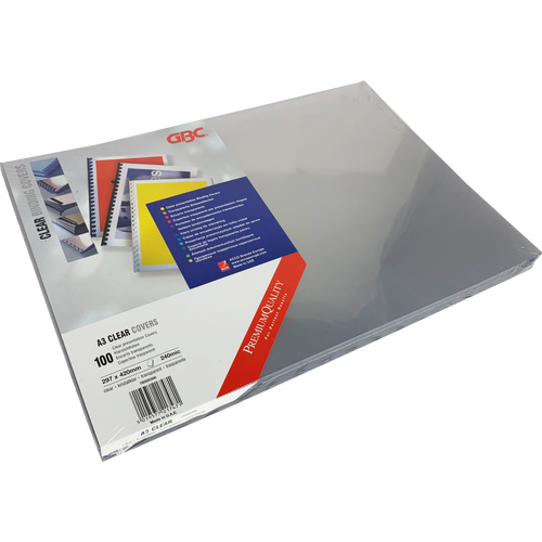Branded Premium Quality PVC 240Micron A3 Clear Sheets (100)