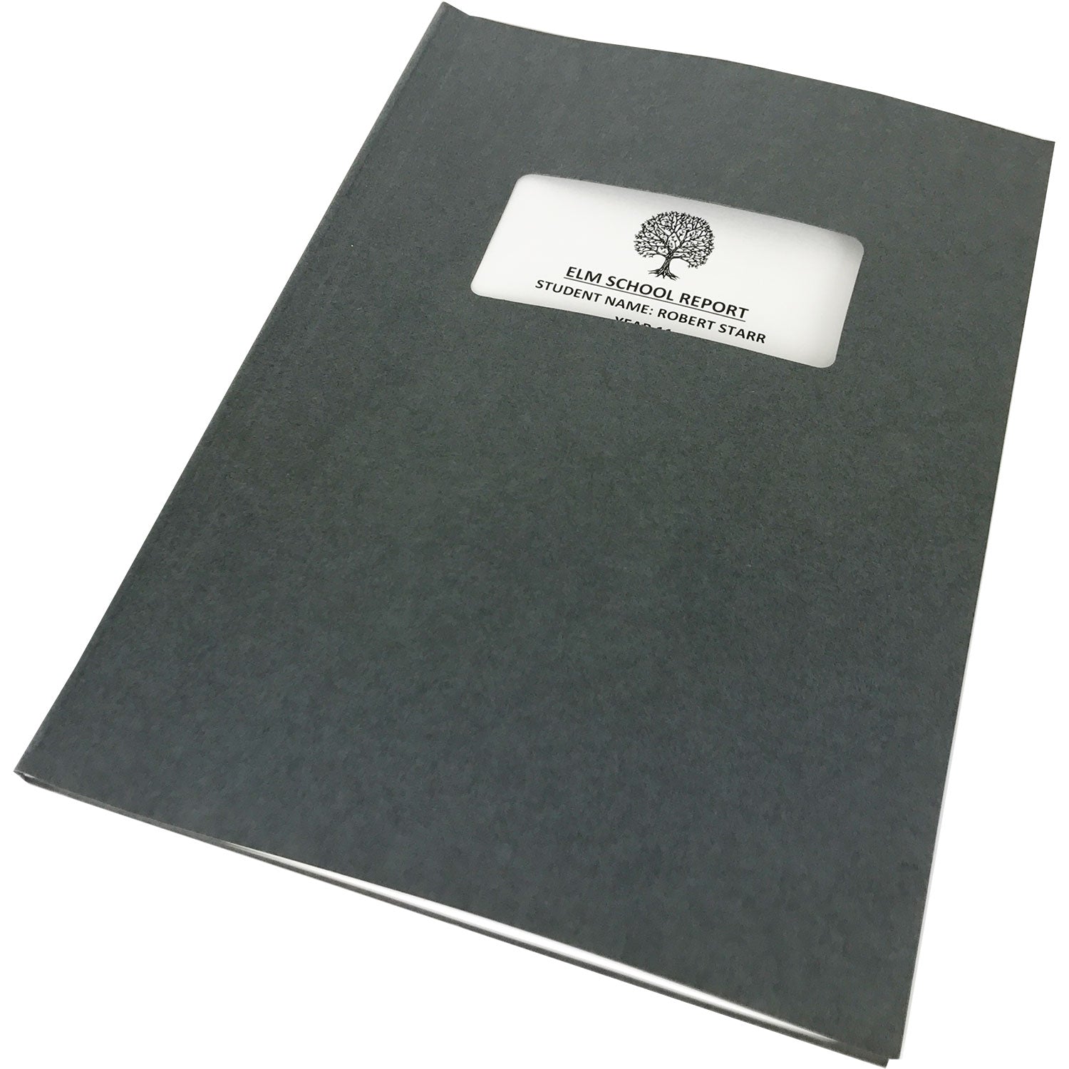 Channelbind Impressbind A4 Soft-Window Cut-Out Binding Covers Grey ...