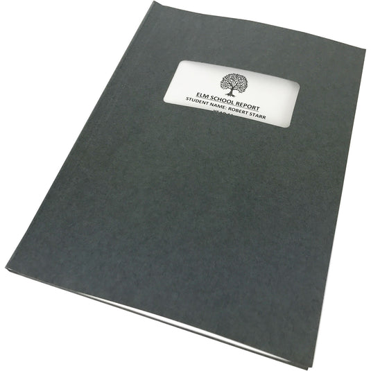 Channelbind A4 Soft-Window Cut-Out Binding Covers - Grey