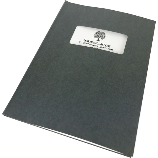 Channelbind Impressbind A4 Soft-Window Cut-Out Binding Covers Grey ...