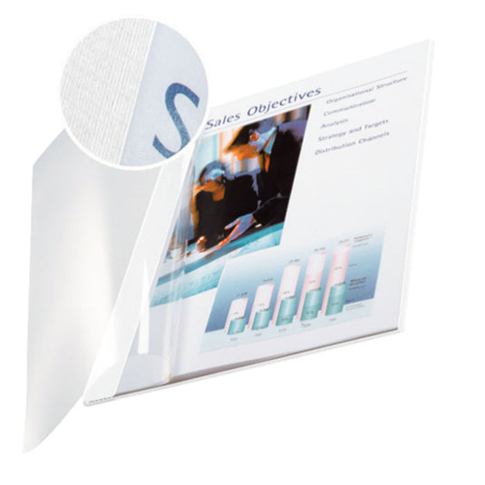 Impressbind A4 Soft Clear-Front Binding Covers - White (10)