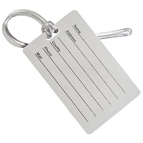 Plastic Luggage Tag Loops Clear Transparent (500)