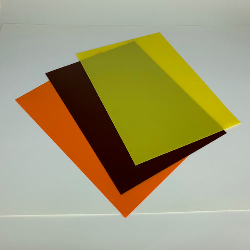 Orange-Peel Coloured Mottled Plastic Binding Cover Sheets