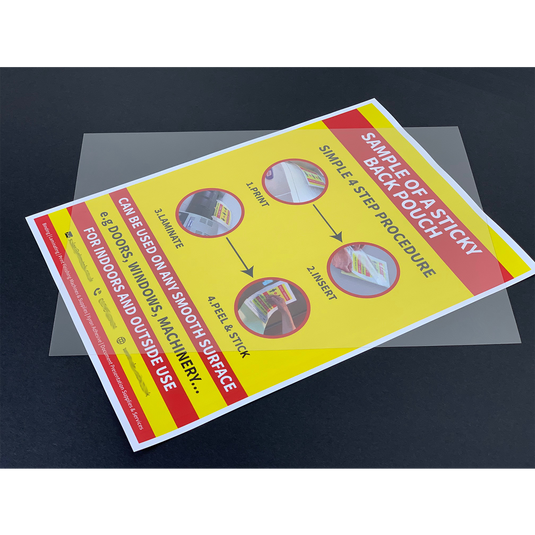 Clear Polyester Non-Static Binding Covers 175Micron - A5, A4, A3