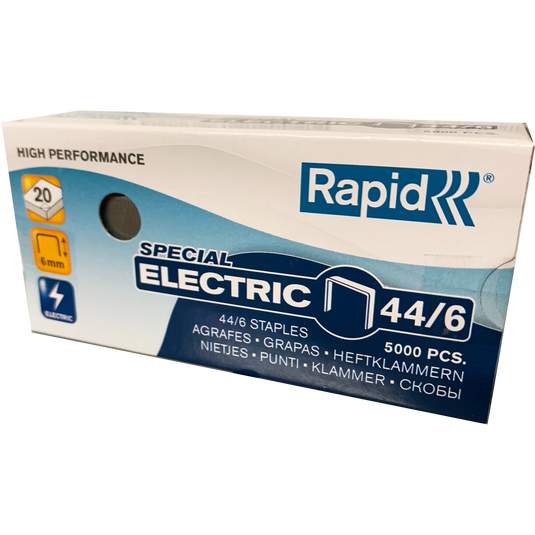 Rapid 44/6 Electric Staples (5,000)