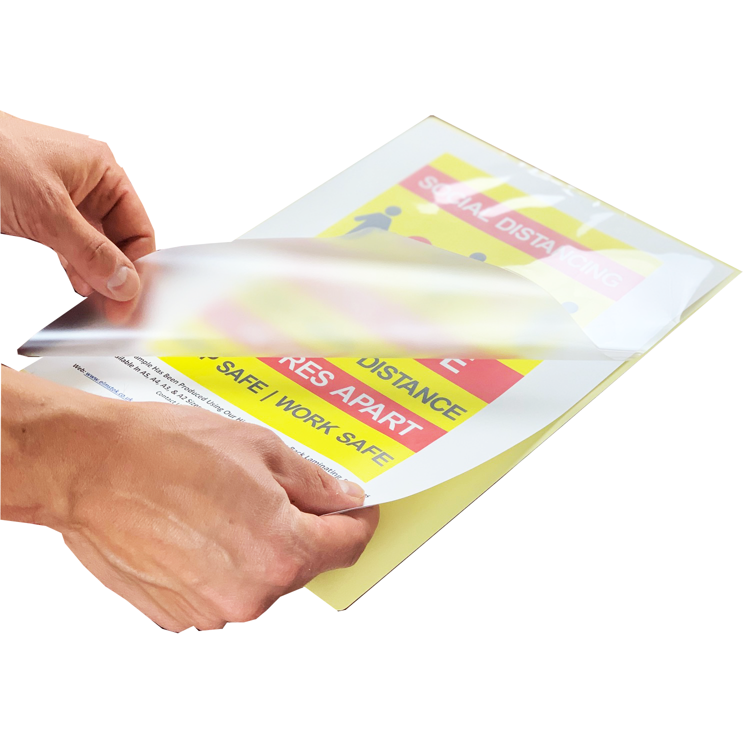 Easy Peel Sticky Adhesive-Back A4 Laminate Pouches 150Micron (100 ...