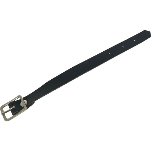 Black Leather Luggage Tag Straps With Buckle Strap (100)