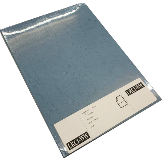 Wedgewood-Blue Leathergrain A4 Binding Covers 240gsm (500)