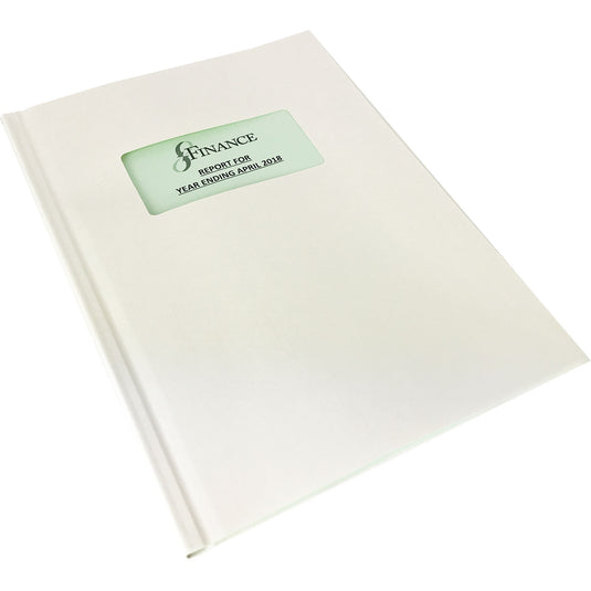 Channelbind A4 Soft-Window Cut-Out Binding Covers - White